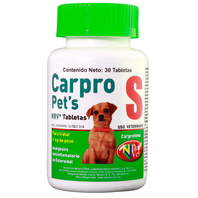 Carpro Pet´S S 30 Tabletas - Norvet Carpro Pet´S S 30 Tabletas - Norvet